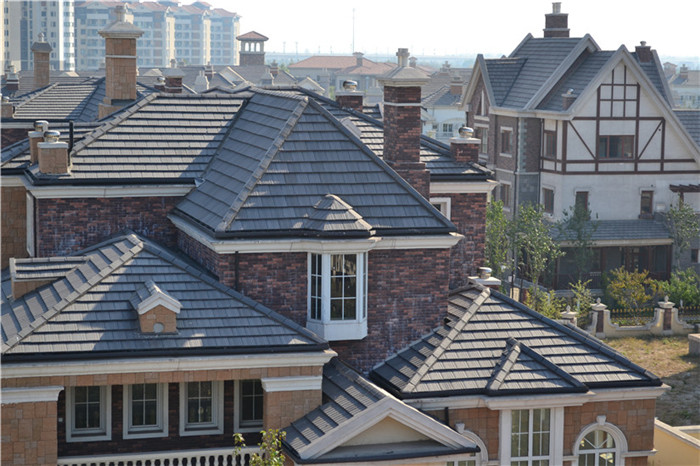 輥壓琴式瓦工程案例圖片